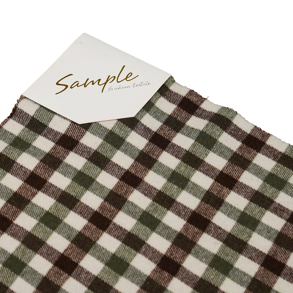 100% altele, 410 G/M verde, maro și alb, fire de tweed, ML-701234