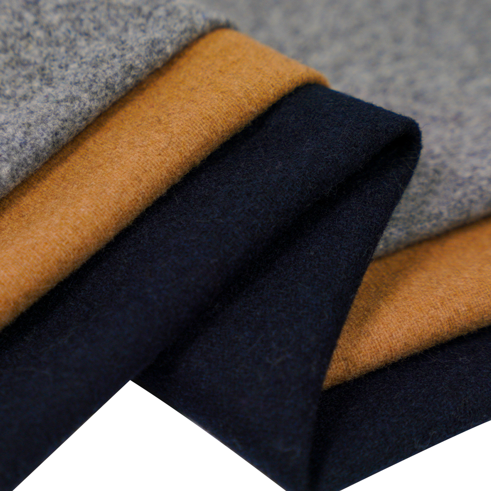 50% lână, 40% poliester, 10% alte fibre, 340G/M, cămilă, țesătură de flanel, ML-S0624-201-9