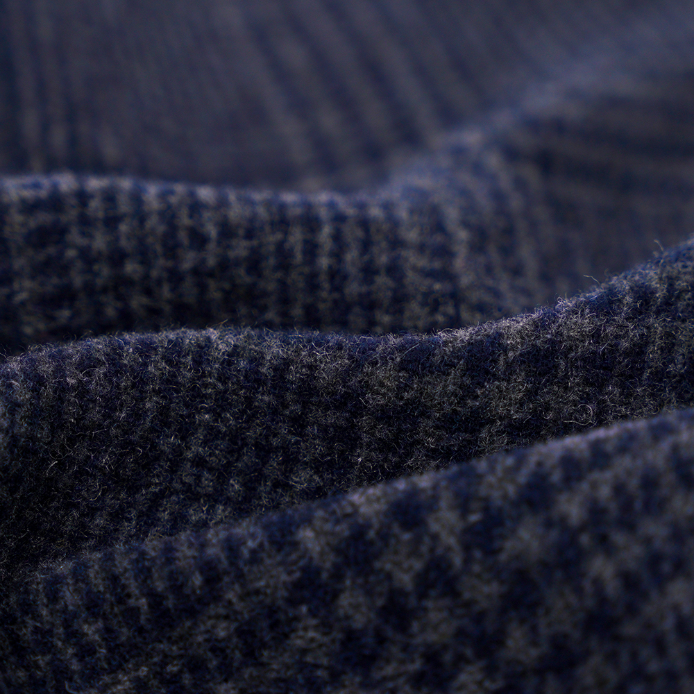 55% lână, 45% alt,r 645G/M, bleumarin, țesătură de catifea cu două fețe, ML-3010305-1