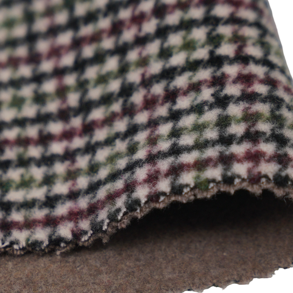 20% lână, 70% poliester, 10% alte fibre, 800G/M, culoare check, țesătură de catifea față-verso, ML-4400-3