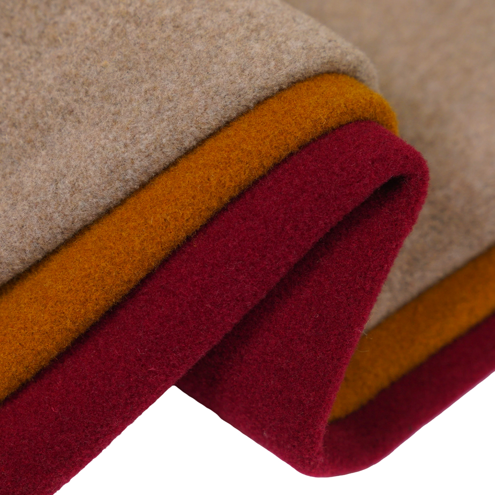 50% lână, 50% alte fibre, 750G/M, cămilă galbenă, țesătură de catifea, ML-DALAN-D