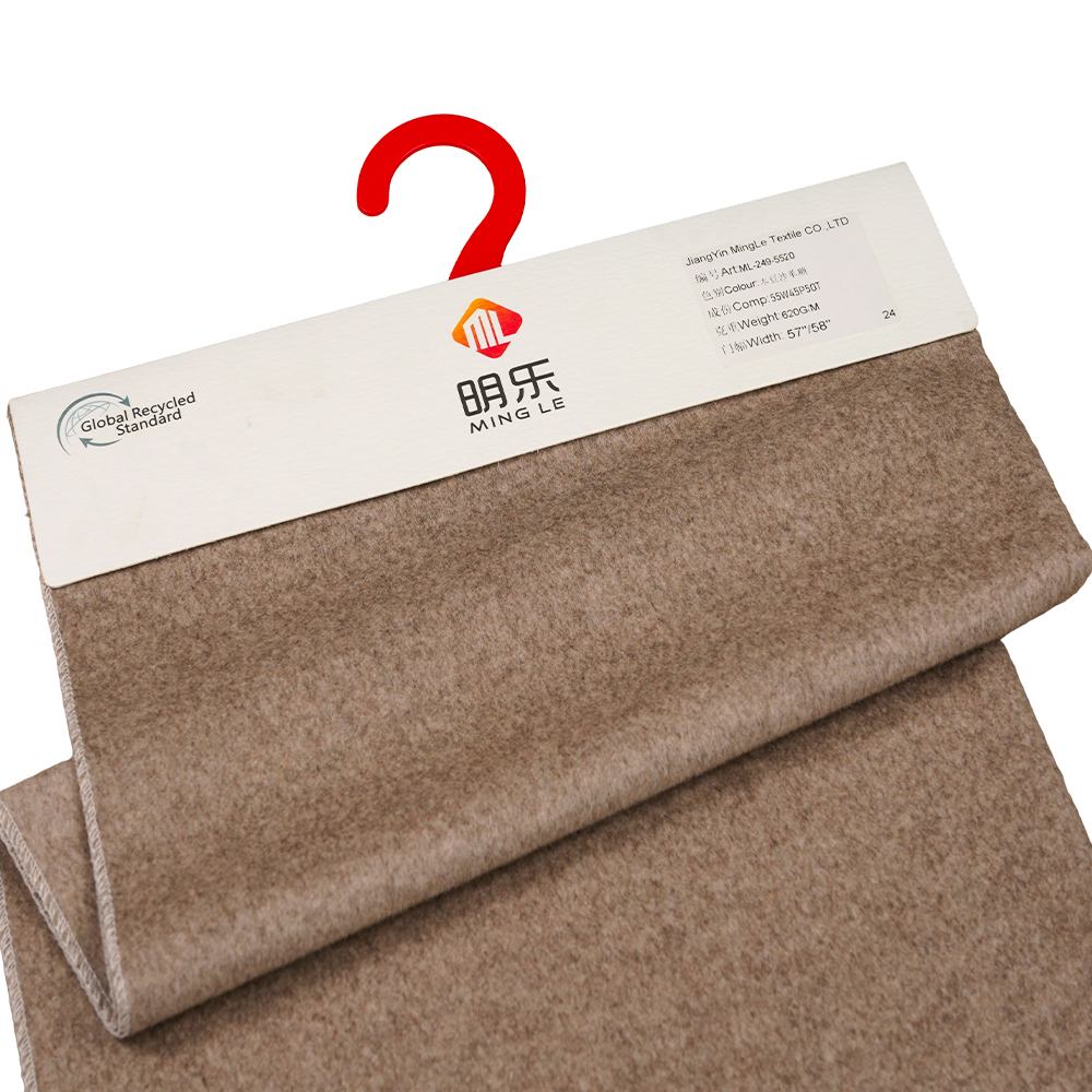 50% Lână, 5% Cașmir, 35% Poliester, 10% Altele, Fibră 750G/M, Gri închis + , Gri mediu, Acoperire cu două fete din twill: Un ghid tehnic complet pentru producători